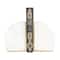 CosmoLiving by Cosmopolitan White Marble Glam Bookends, 6" x 4" x 2"